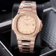 Best Clone Patek Philippe Nautilus Frosted Rose Gold Watches 40mm (7)_th.jpg